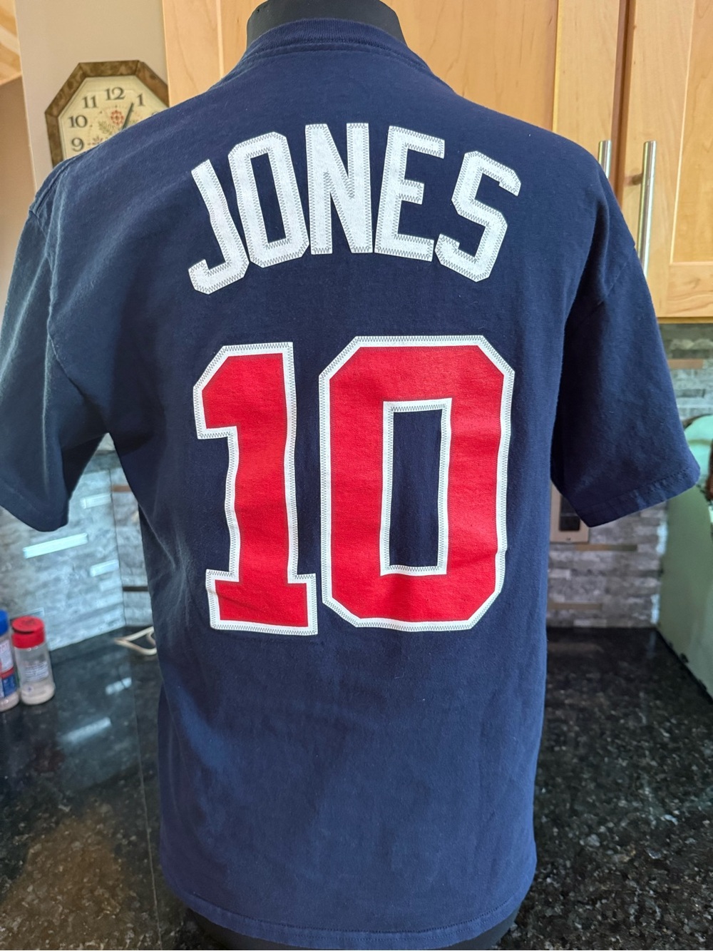 Majestic Chipper Jones Stadium Gift Shop Jersey Tee